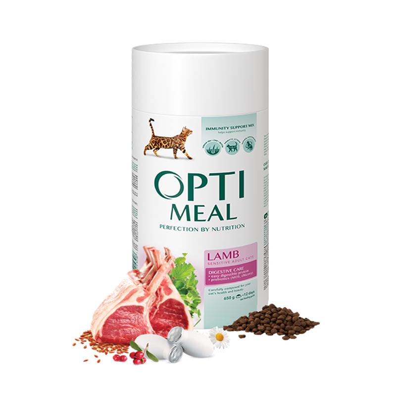 Complete Dry Pet Food For Adult Cats With Sensitive Digestion - Lamb