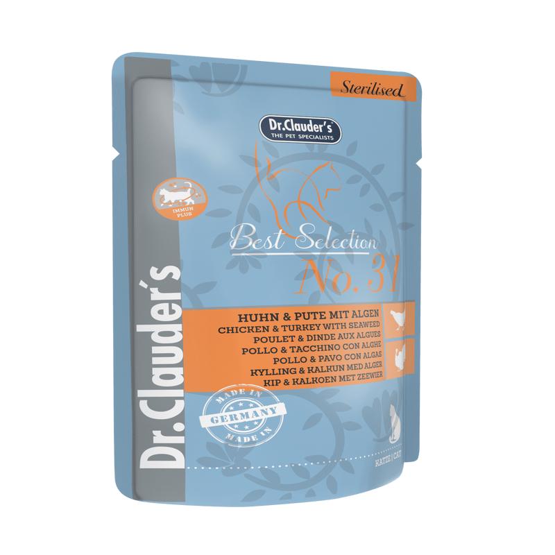Dr. Clauder's No. 31 Chicken & Turkey With Seawead 85G Pouch