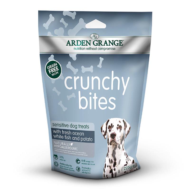 Arden Grange Crunchy Bites Sensitive Grain Free Ocean White Fish and Potato