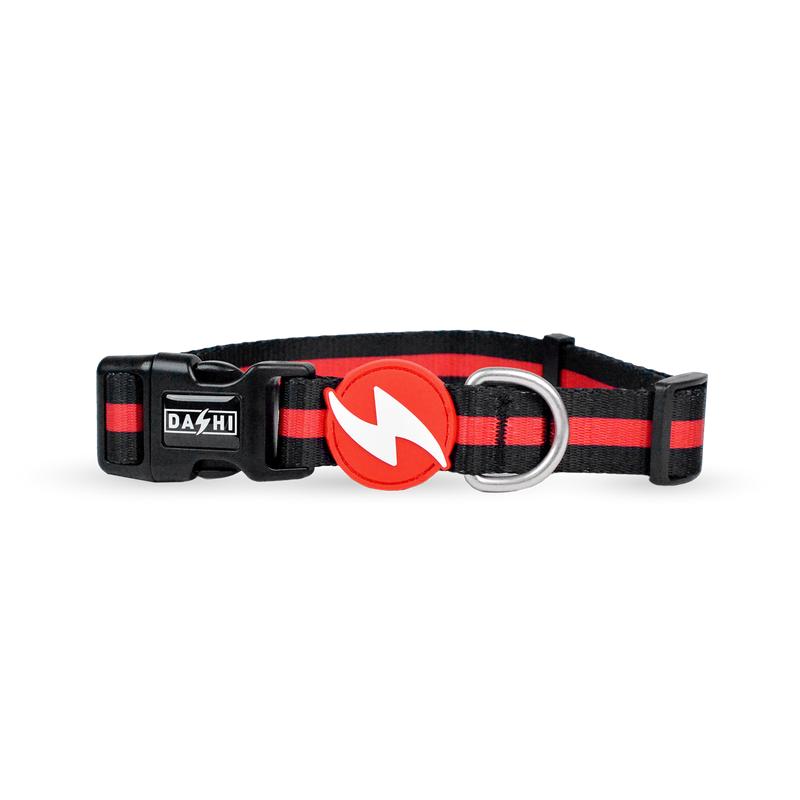 Dashi STRIPES Red & Black Collar