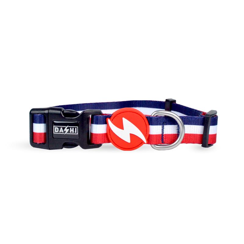 Dashi STRIPES Red & Blue Collar