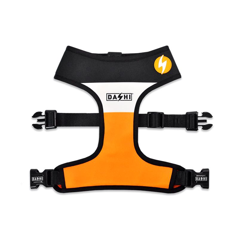 Dashi Stripes3 Orange & Black Neo Mesh Harness