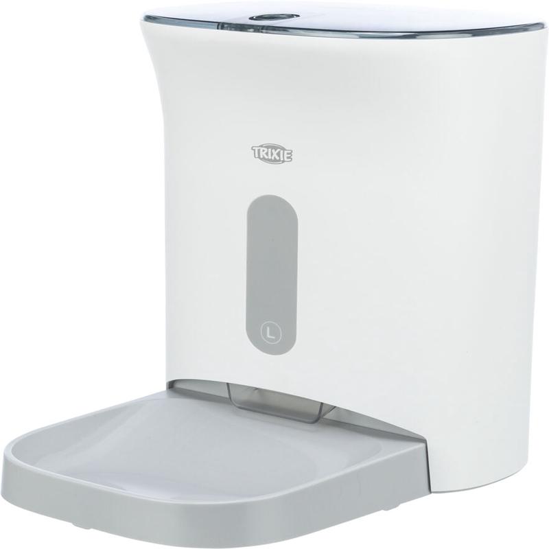 Trixie TX8 2.0 automatic food dispenser, 4.5 l/24 x 38 x 19 cm, white/grey