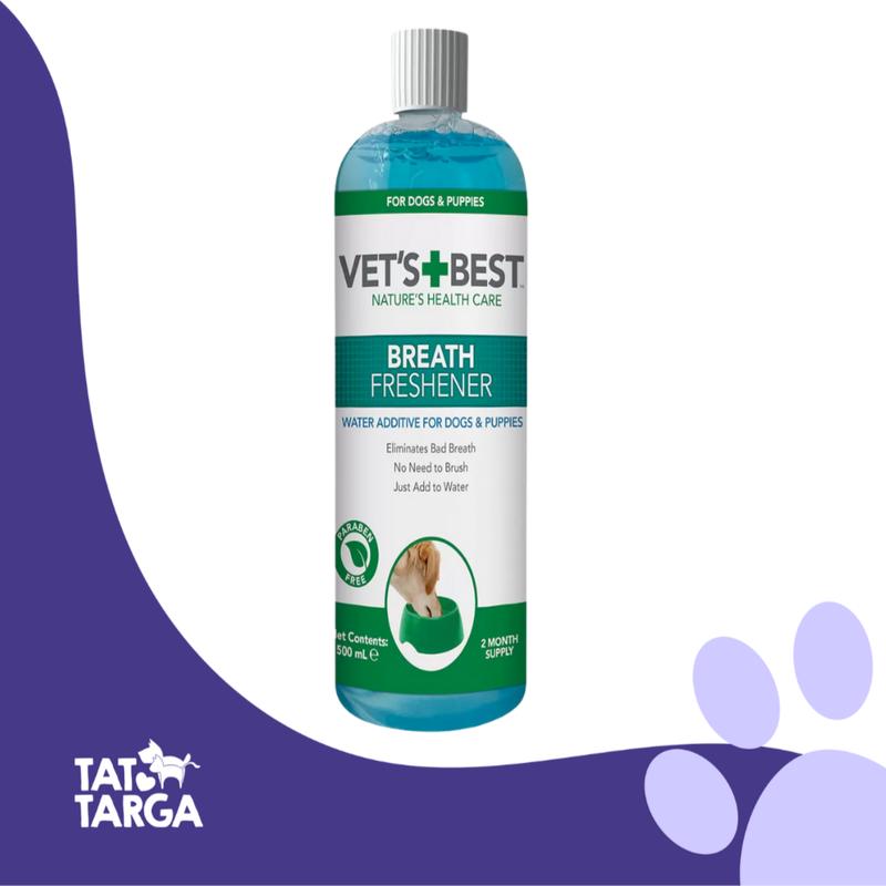 VETS Best Water Additive Breath Freshner For Dogs & Puppies 500ml