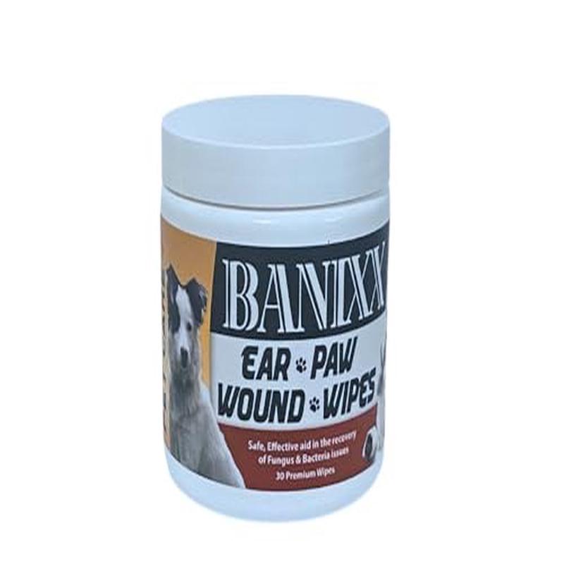 Banixx Ear, Paw, and Wound Cleansing Pet Wipes