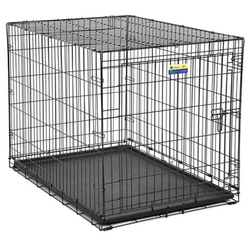 Contour Wire Dog Crate with Divider Single Door, 42 in