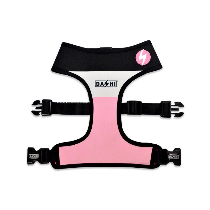 Dashi Stripes3 Pink & Black Neo Mesh Harness