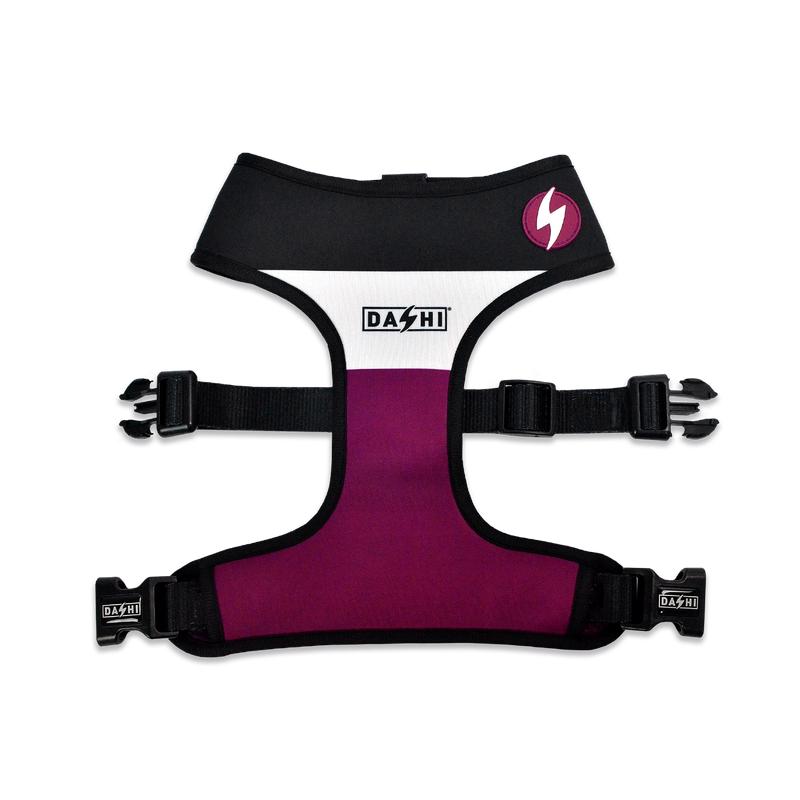 Dashi Stripes3 Purple & Black Neo Mesh Harness