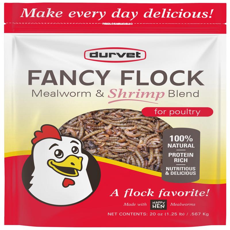 Durvet Fancy Flock Mealworm and Shrimp Medley