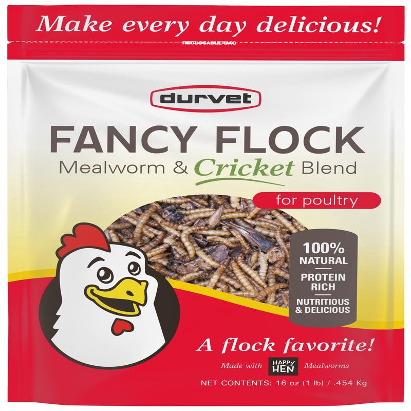 Fancy Flock Mealworm and Cricket Blend Poultry Treat