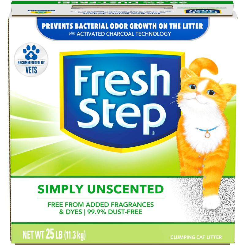 Fresh Step Simply Unscented Clumping Cat Litter 25 lb