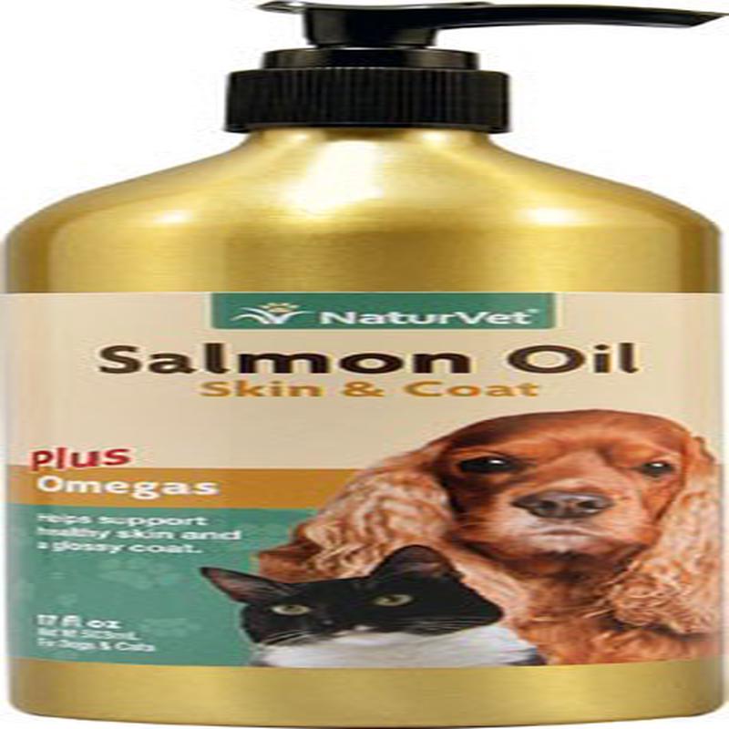 NaturVet Unscented Salmon Oil Pet Supplement for Dogs and Cats 17 oz
