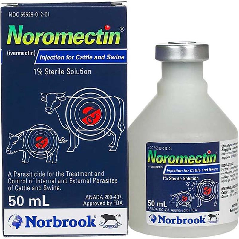 Noromectin Injection for Cattle and Swine 50 mL