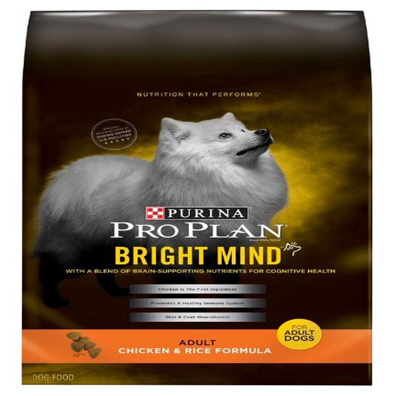 Purina Pro Plan Bright Mind Adult Chicken and Rice Formula Dry Dog Food