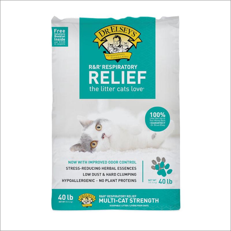 R&R Respiratory Relief Litter Low Dust, Hypoallergenic, Hard Clumping