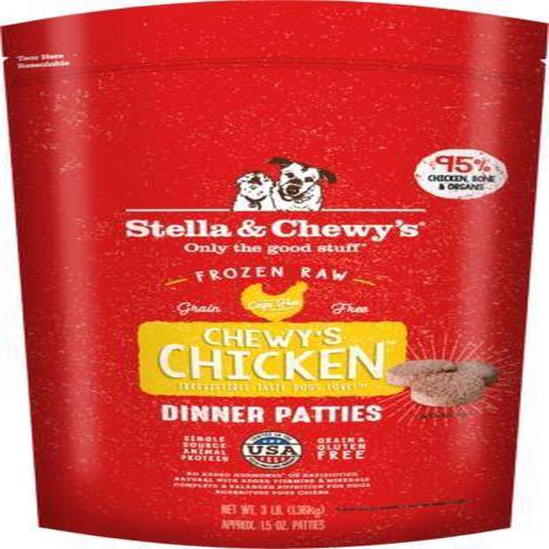 Stella & Chewy's Chicken Dinner Patties Frozen Dog Food