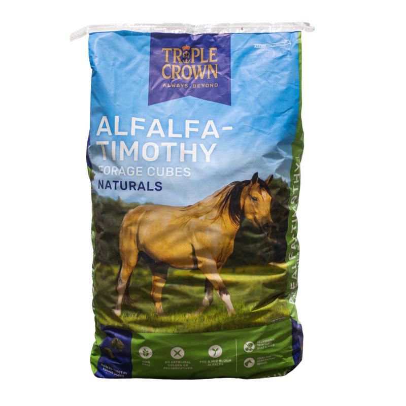 Triple Crown Alfalfa-Timothy Forage Cubes Naturals Horse Feed