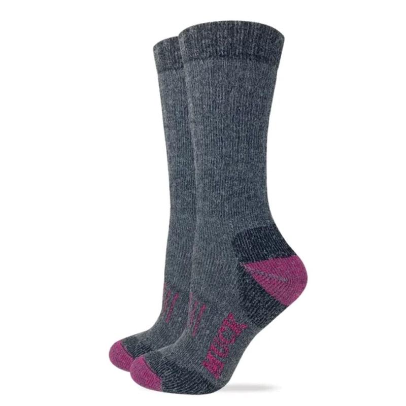 Woman's Wool Muck Socks Two-Pack (Pink)