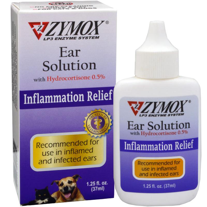 Zymox Ear Solution with 0.5% Hydrocortisone 1.25 fl oz