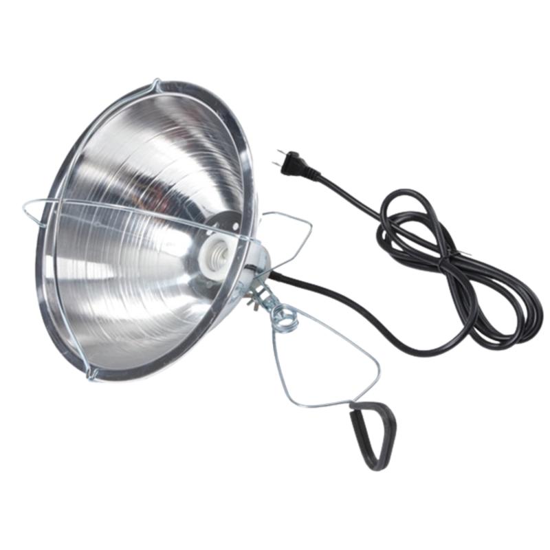 Brooder Reflector Heat Lamp with clamp - 10.5 in