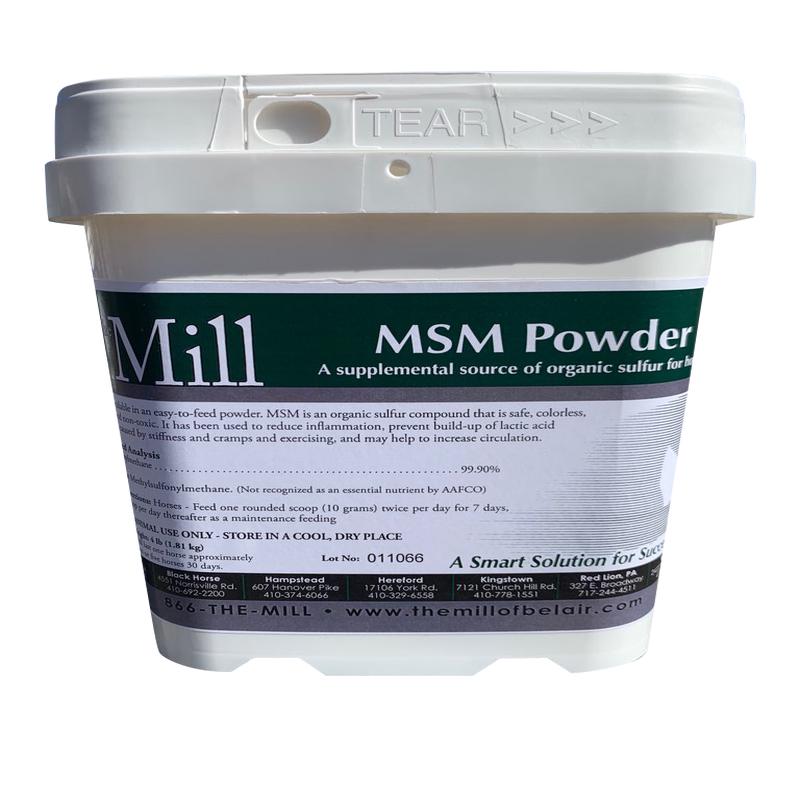 Mill MSM Powder Horse Supplement
