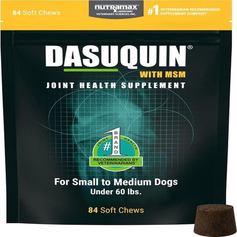 Nutramax Dasuquin Hip & Joint Soft Chews Joint Supplement for Small Dogs, 84 count