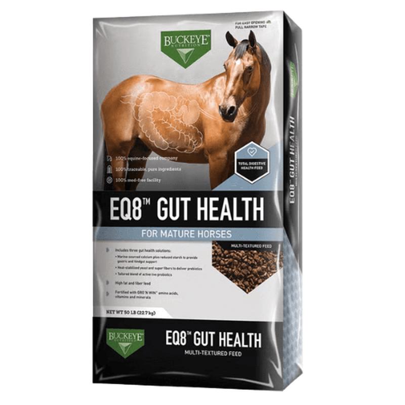 BUCKEYE Nutrition EQ8 Gut Health Horse Feed