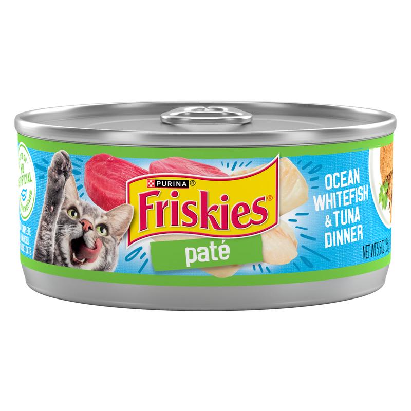 Friskies Pate Whitefish and Tuna Canned Cat Food