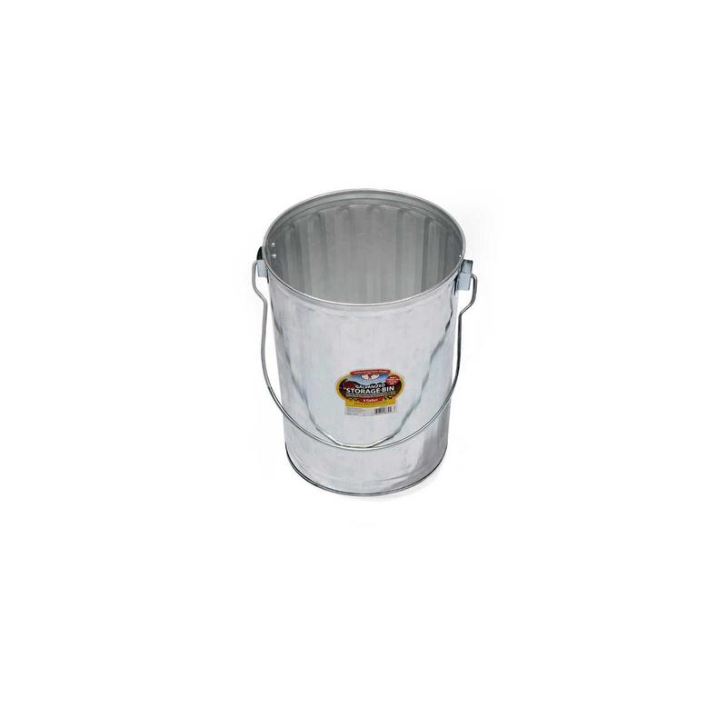 Galvanized Garbage Can with Lid
