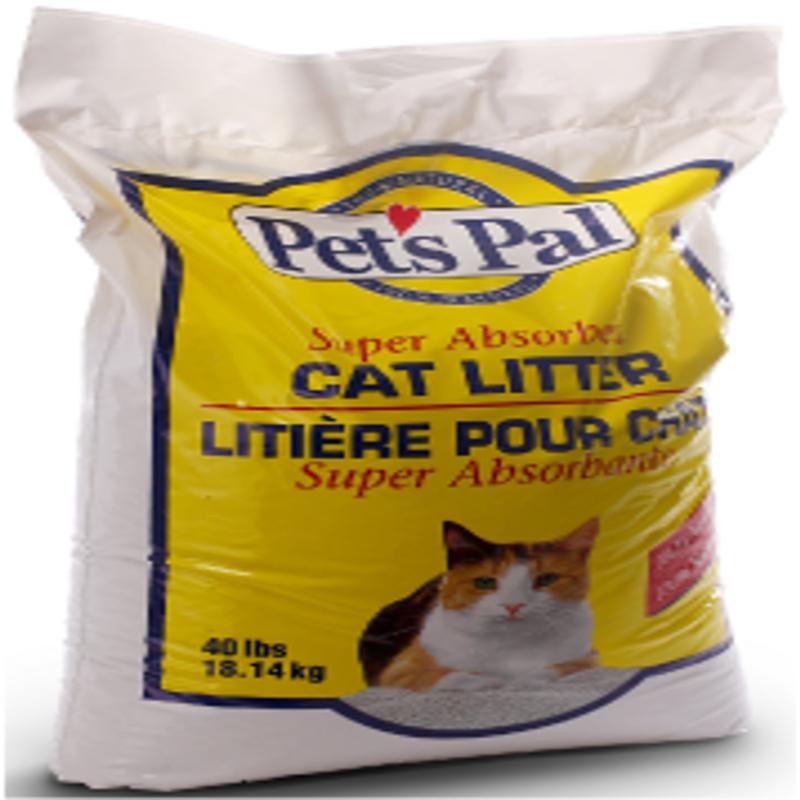 Pet's Pal Unscented Clay Cat Litter 40lb.