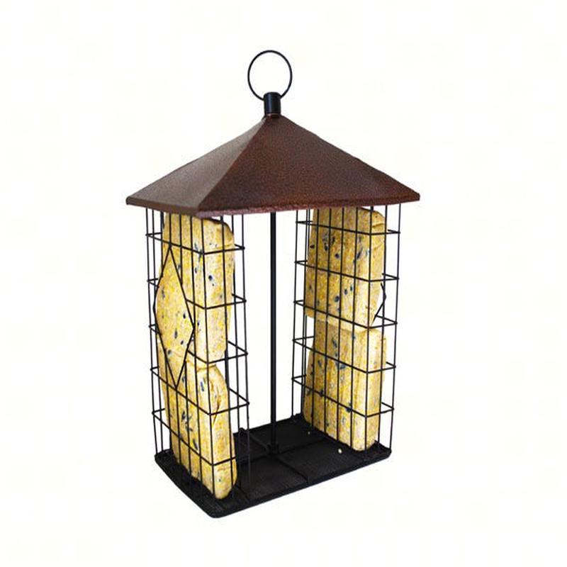 Fly-Through Suet Cake Bird Feeder