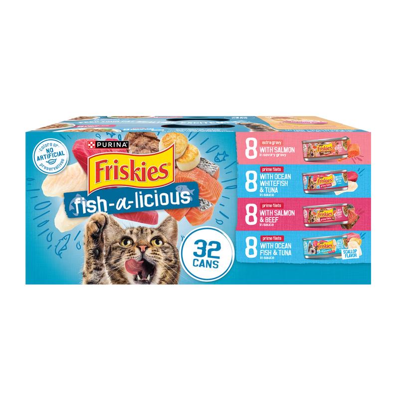 Friskies Fishalicious Variety Pack Canned Cat Food