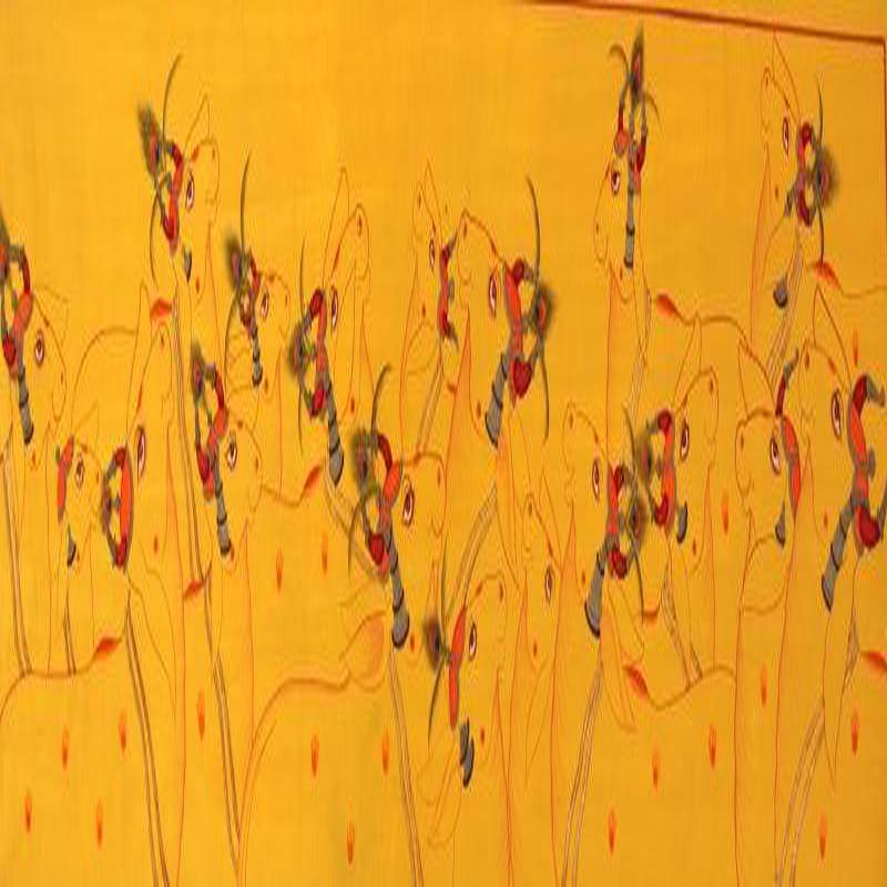 A Group In Love For Krishna Pichwai Pain (Herd of Light)
