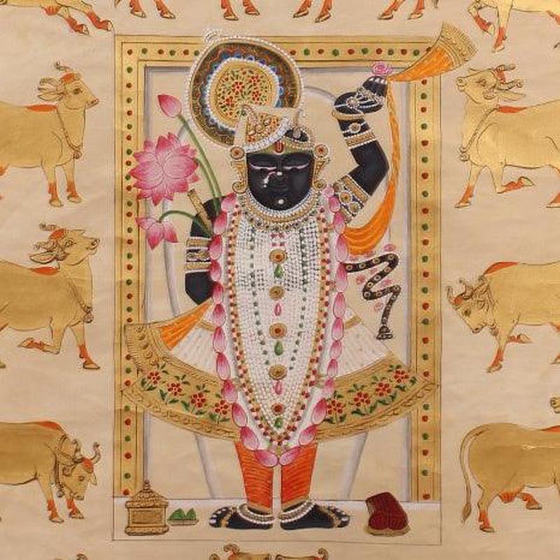 Gopashtami In White And Gold