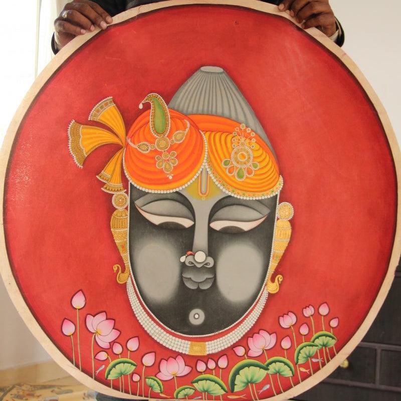 Shrinath Ji Face Attire Pichwai Painting (Shrinathji)