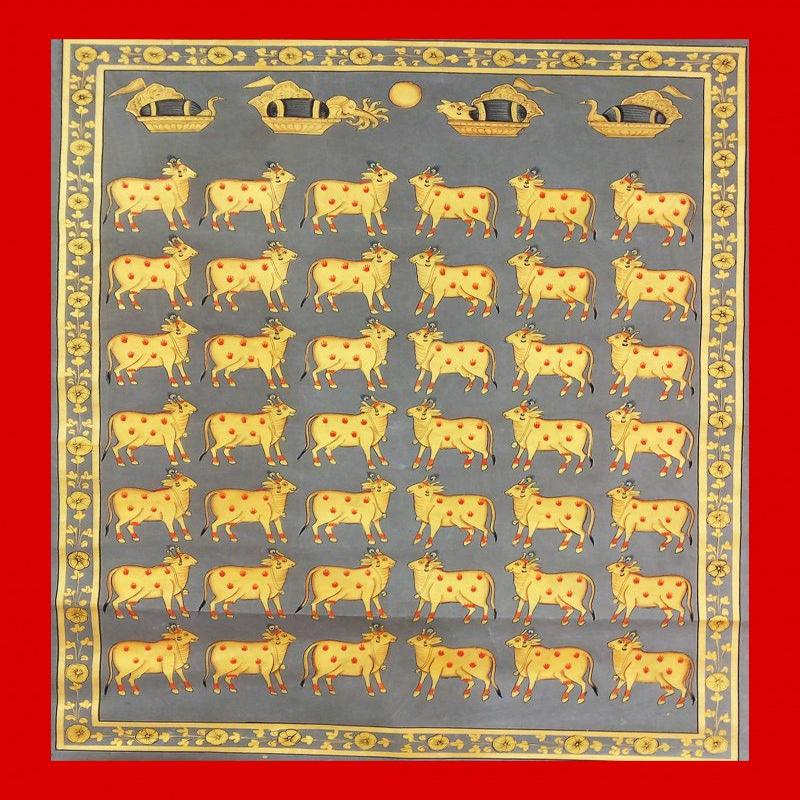 Cows In Gray And Gold 1