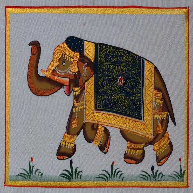 Royal Elephant In Lawn 1 (Mughal Royal Elephant)