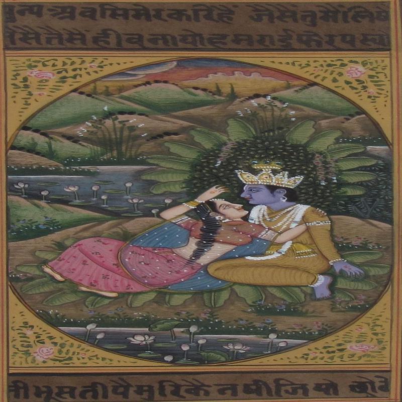 The Eternal Love Of Radha Krishna (Radha Krishna Romance by the Lotus Pond)