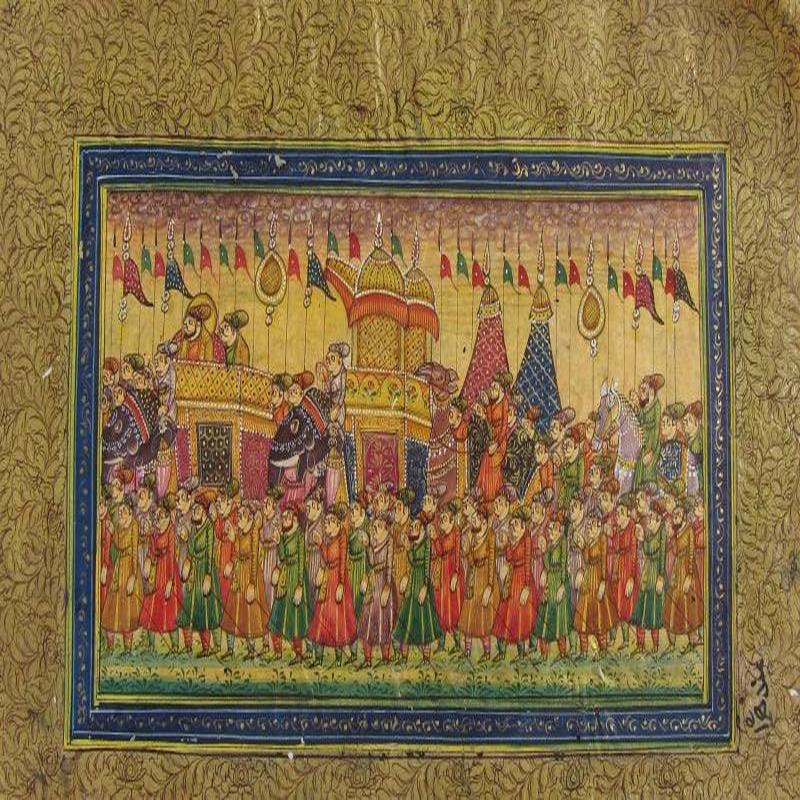 Royal Troop Mughal Painting