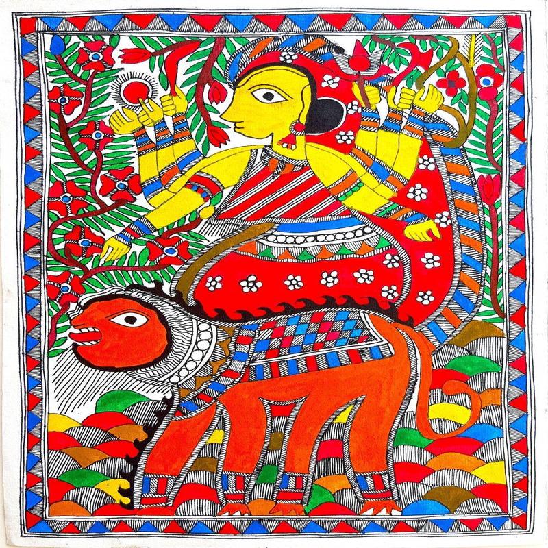 Durga Riding A Tiger 1