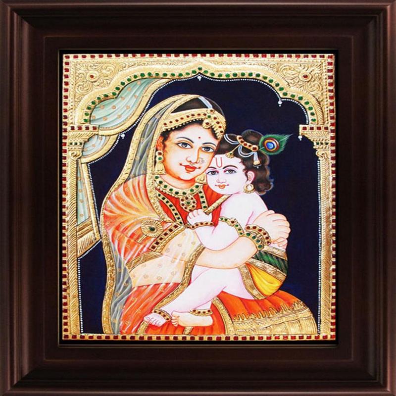 Yasotha Krishna Tanjore Painting