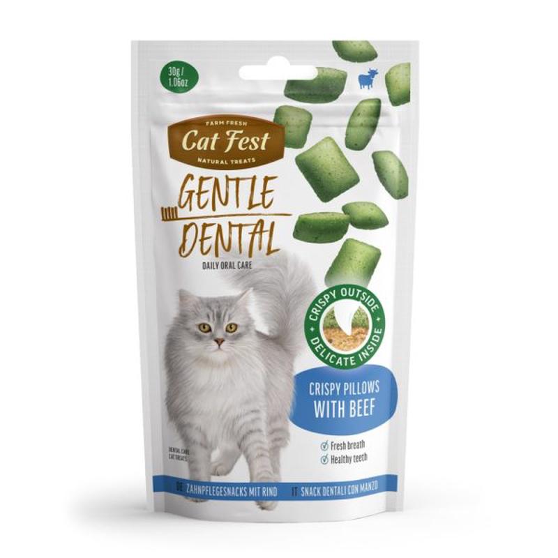 Cat Fest Dental Treats For Cats Crispy Pillows &