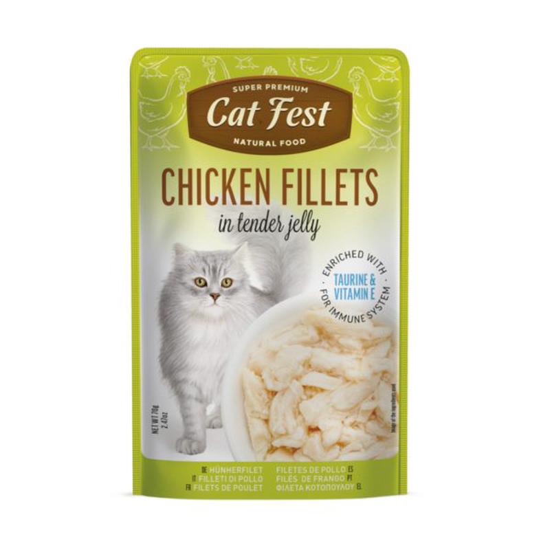 Cat Fest Chicken Fillets In Tender Jelly For Cats