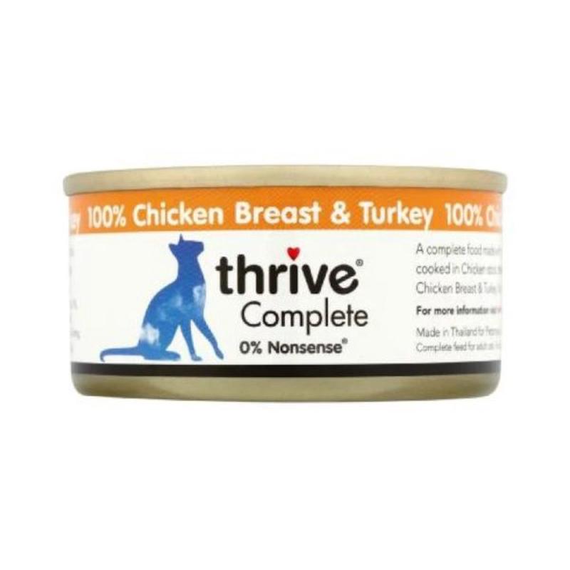 Thrive Chicken Breast and Turkey Complete Wet Cat Food &