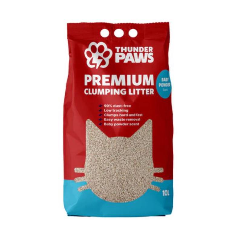 Thunder Paws Premium Hard Clumping Clay Cat Litter