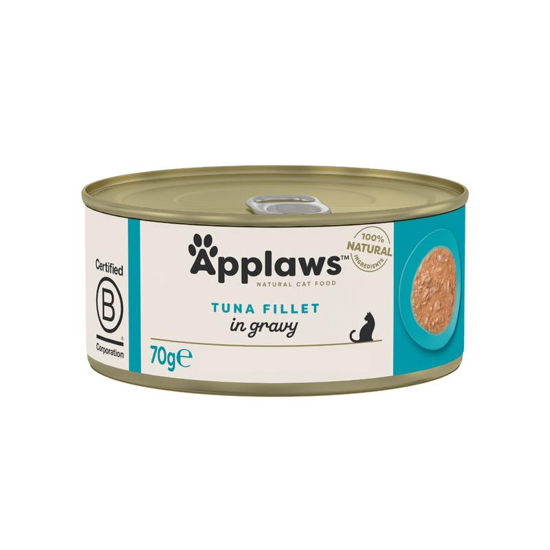 Applaws Adult Tuna Fillet in gravy 24 x 70 g