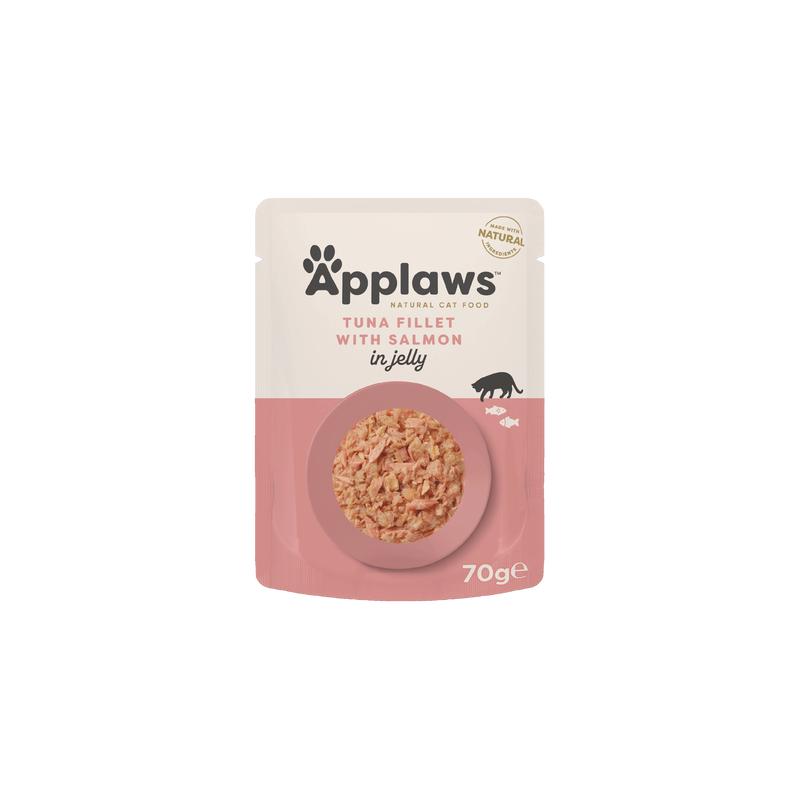 Applaws Adult Tuna Fillet with Salmon in Jelly 16 x 70 g