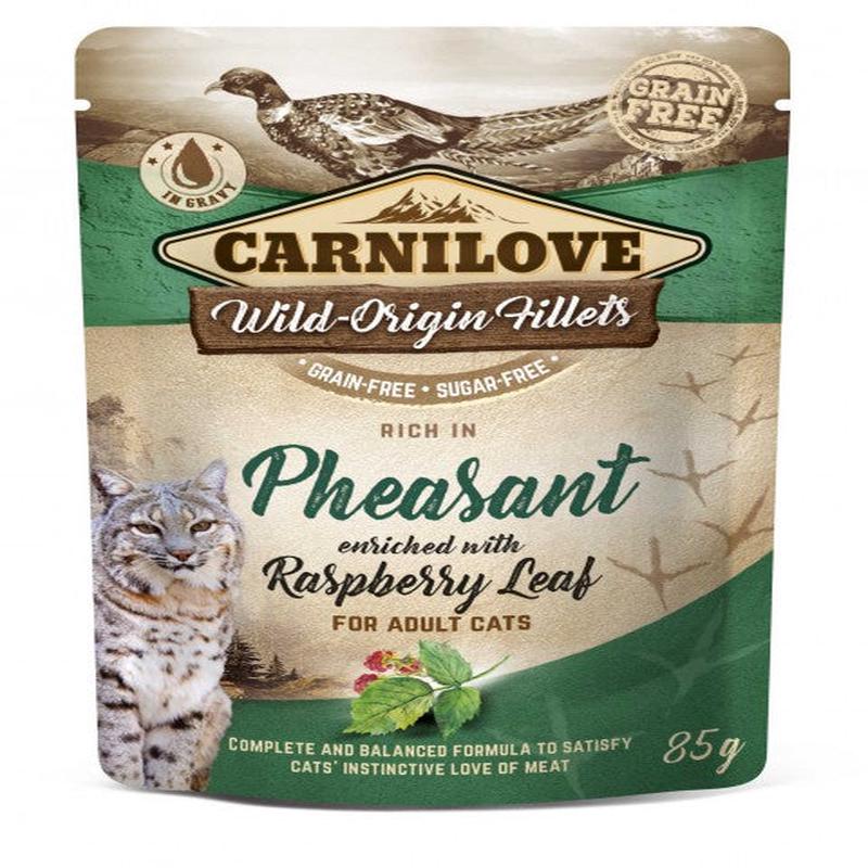 Carnilove Pheasant with Raspberry Leaves for Adult Cats 24 x 85 g
