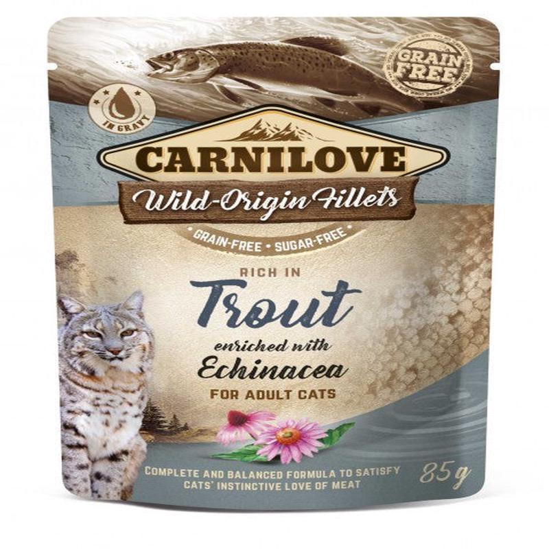 Carnilove Rich in Trout enriched with Echinacea for Adult Cats 85 g