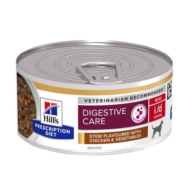 Hill's PRESCRIPTION DIET i/d Stress Mini Stew dog food with chicken & vegetables 24 x 156 g